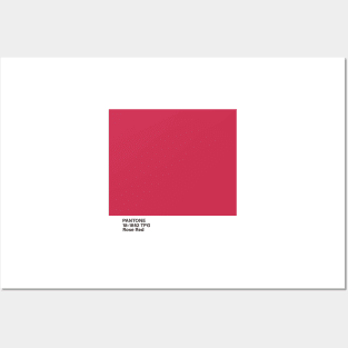 pantone 18-1852 TPG Rose Red Posters and Art